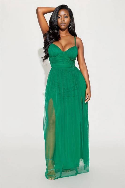 5besties inc - Vente Robe – femme - Robe longue en résille2