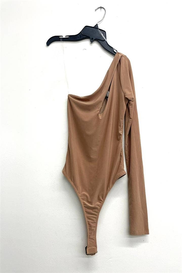 Uptown Apparel - Venta al por mayor Body - Mujer - Body con forro de tanga recortado con un solo hombro J677822