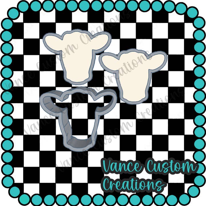 Vance Custom Creations - Wholesale Craft supplies - Cow Head Bath Bomb Mold