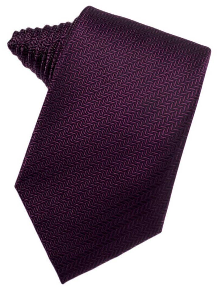 Sangria Herringbone Necktie for wholesale by Cardi International