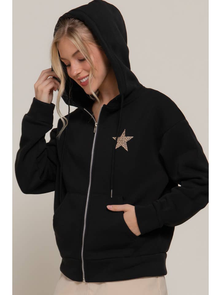 Active Basic | Active USA - Wholesale Hoodie - Women's - Long Sleeve Front & back Print Zip-Up Hoodie Jacket10