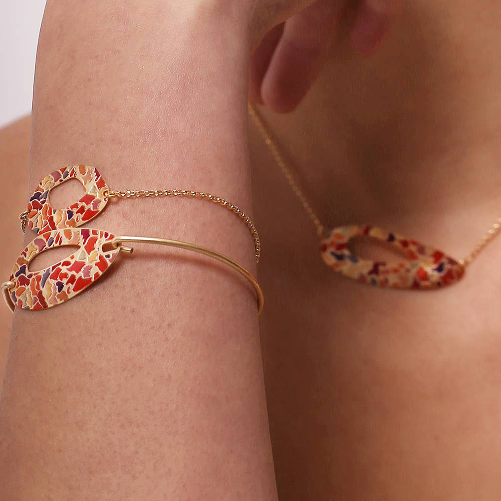 RAS - Wholesale Cuff Bracelet - Alba Gold Plated Clic Bracelet3