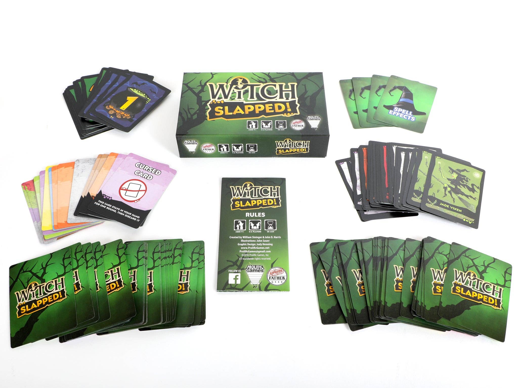 Left Justified Studio & Prolific Games - Vente Jeux de cartes - Witch Slapped — Un jeu de cartes en temps réel1