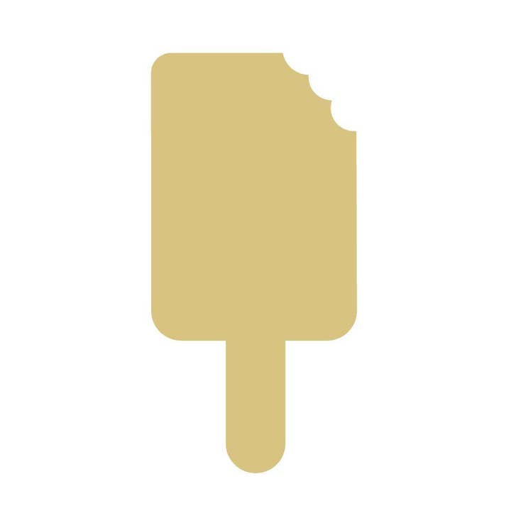 Popsicle Unfinished Wood Cutout Style 1 for wholesale by Diverse Woodworking
