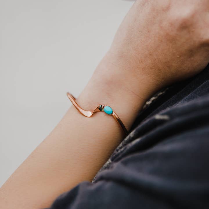 Rainbow Trading Post - Wholesale Cuff Bracelet - Copper Ripple Bracelet
