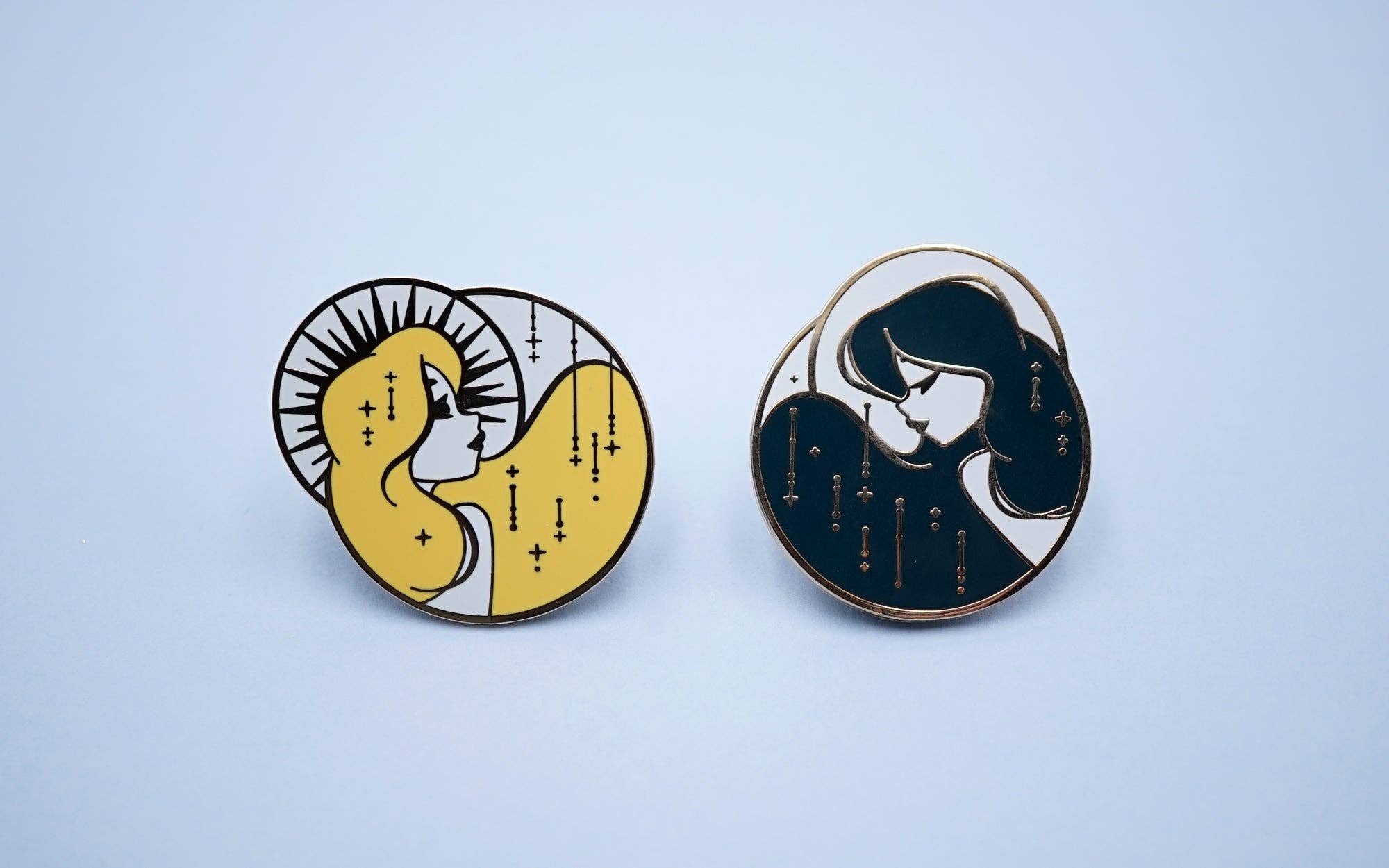 Kelly McMahon Design - Wholesale Lapel Pin/Button - Moon Pin3