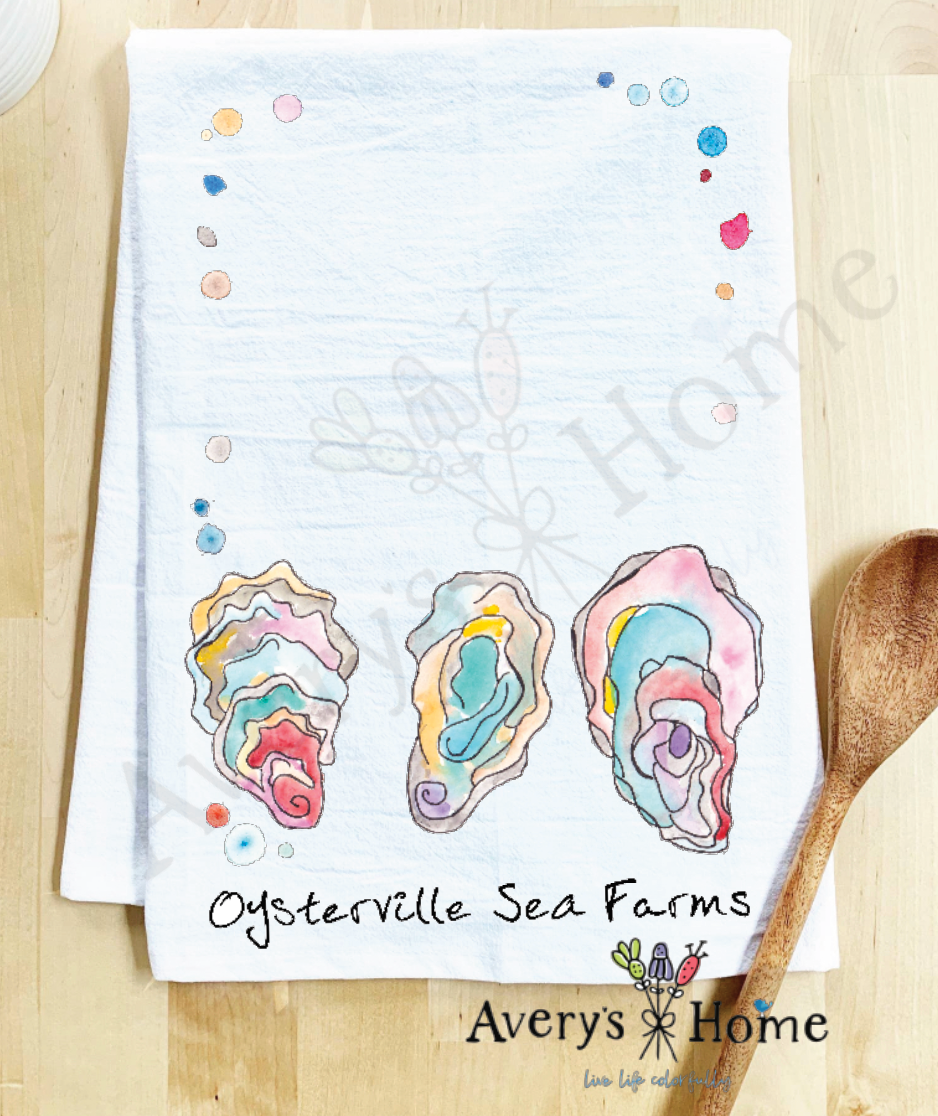 Avery's Home - Vente Torchons - Torchon Personnalisable Souvenir Océan Coquilles d'Huître24