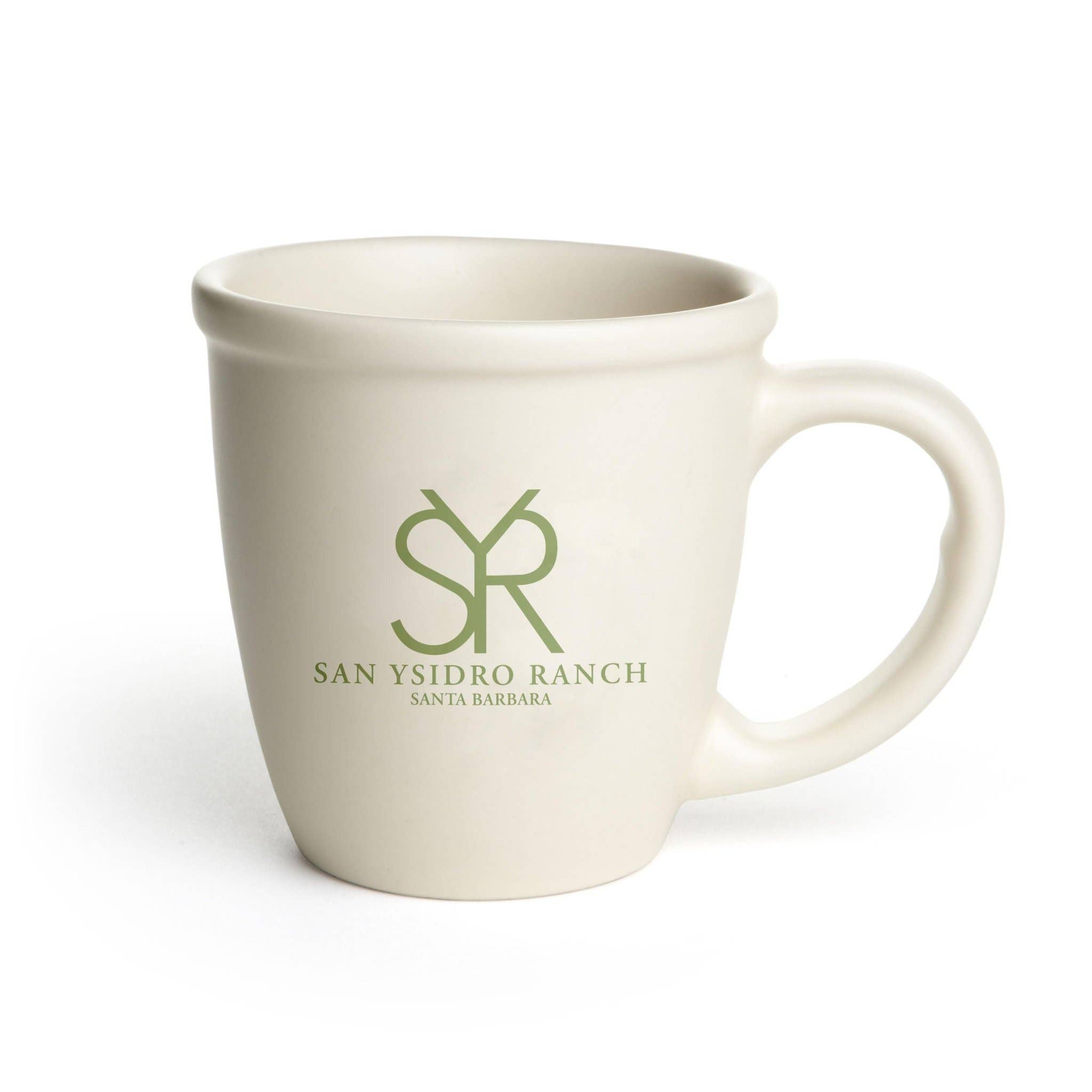 Mercantile 12 - Wholesale Coffee Mug - Custom BRAND OR LOGO 14 oz Matte Cream Ceramic Bistro Mug 2