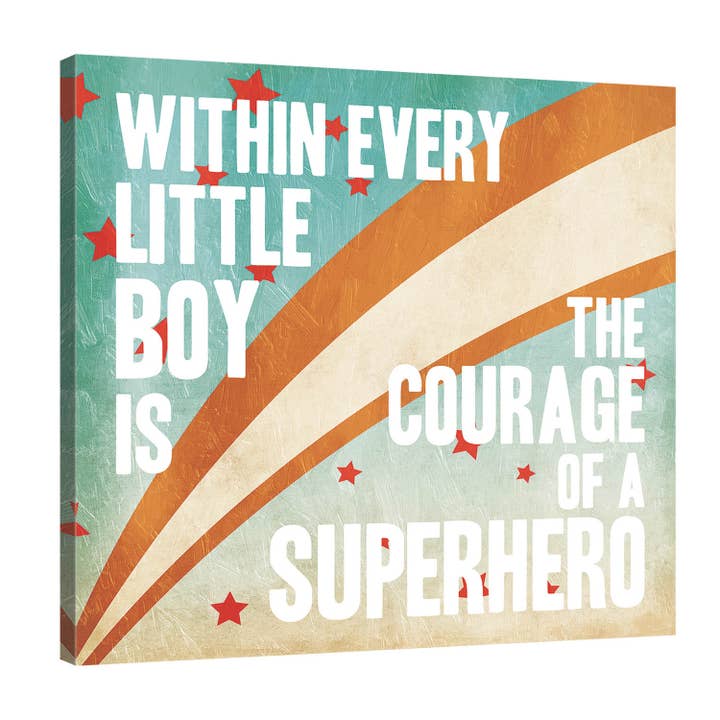 Super Hero Power (drenge) Galleri Indpakket lærred for engroshandel hos Jaxson Rea