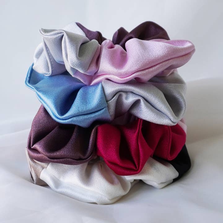 Colour Block Scrunchies for wholesale by LannyxStudio