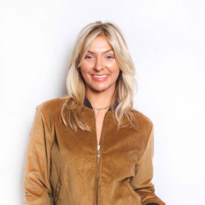 Women's Long Sleeve Lined Corduroy Bomber Jacket and other Purchase Wholesale golden autumn. Free Returns & Net 60 Terms on Faire trending on Faire.