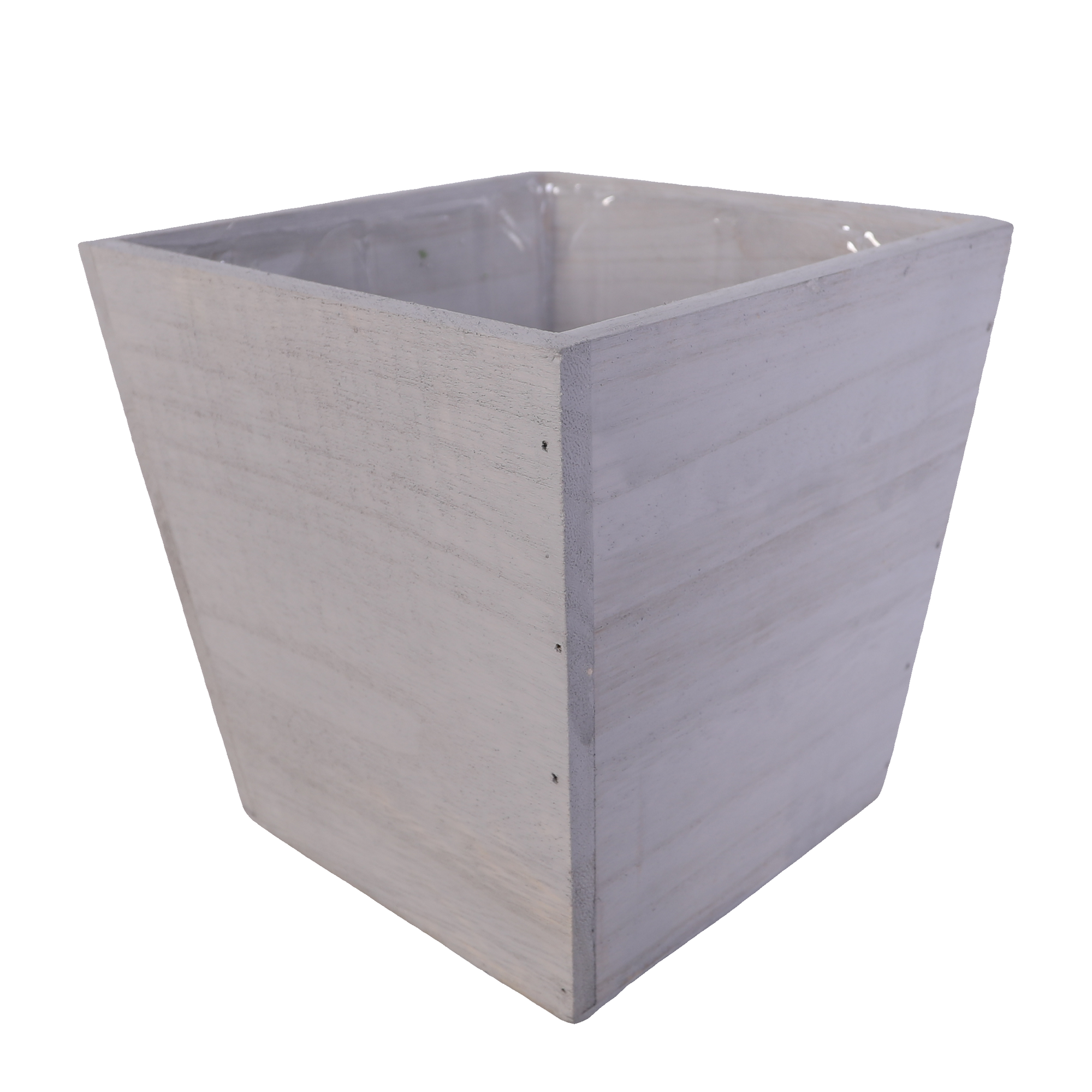 SWS BASKETS AND HOME DECOR - Vendita all'ingrosso Fioriere - Fioriere in legno con rivestimento accessori floreali 6,75x6,75"2