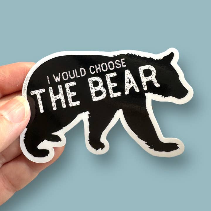 Eu escolheria o autocolante urso por atacado de Anthem Sticker Company