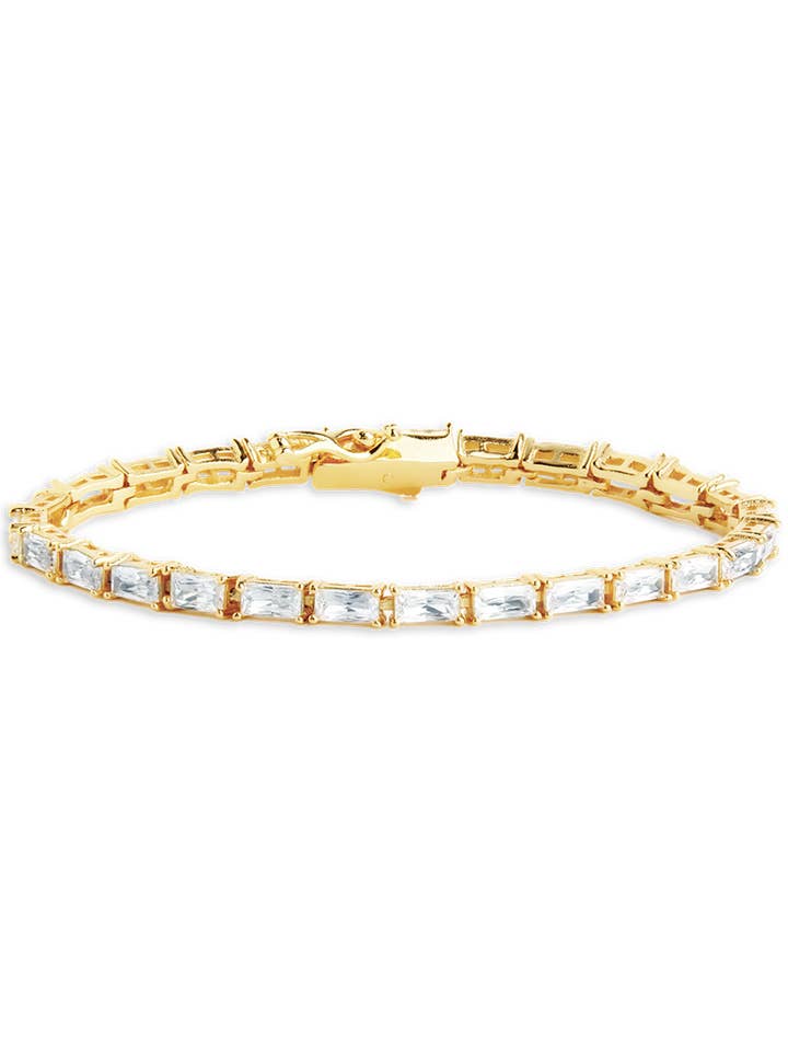 Bracelet Tennis Blanche CZ pour la vente par Sterling Forever
