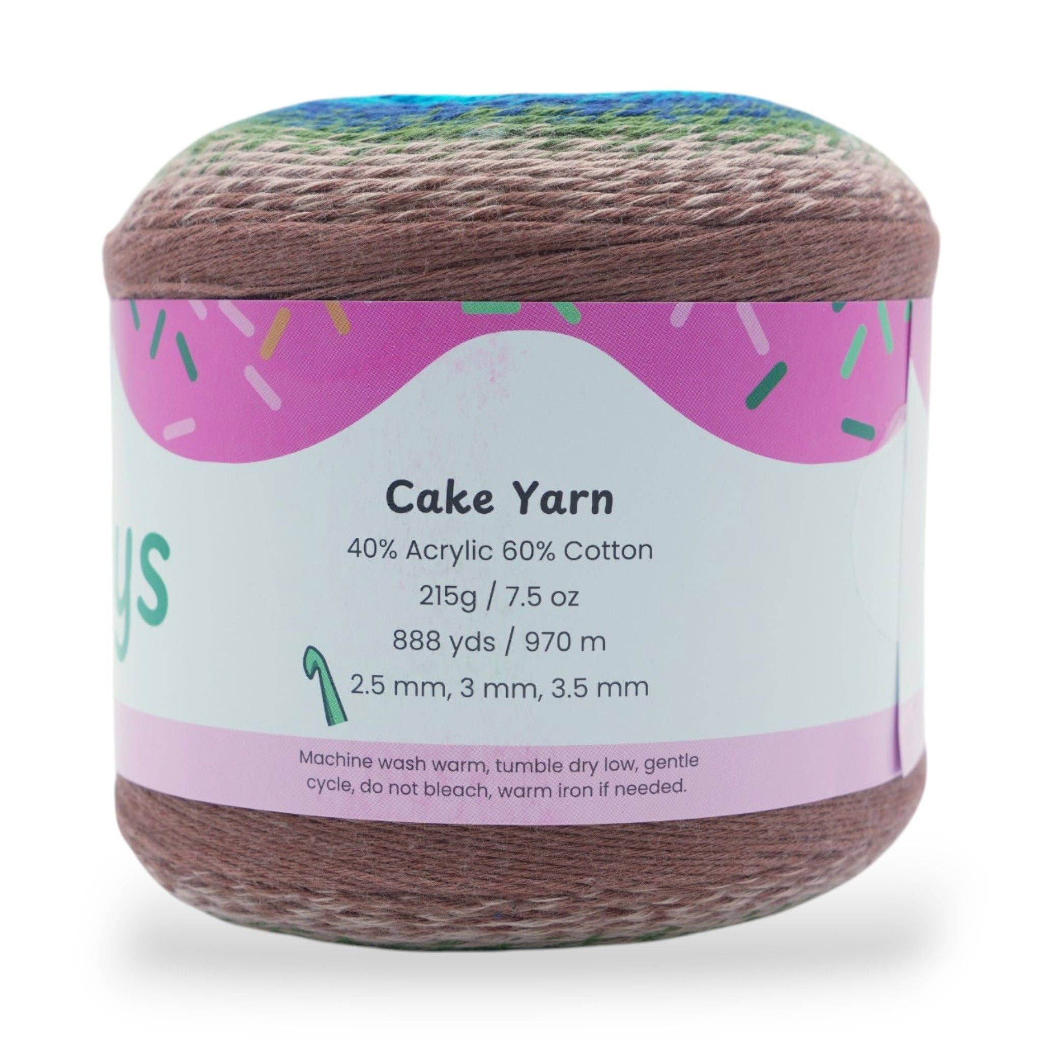 Okey Dokeys - Wholesale Yarn - 1060 Yards Gradient Cake Yarn - #1 Super Fine Cotton Acrylic Yarn33