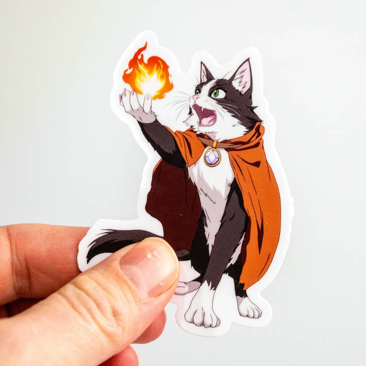 Pegatina de Gato Hechicero para venta al por mayor de We Geek Together