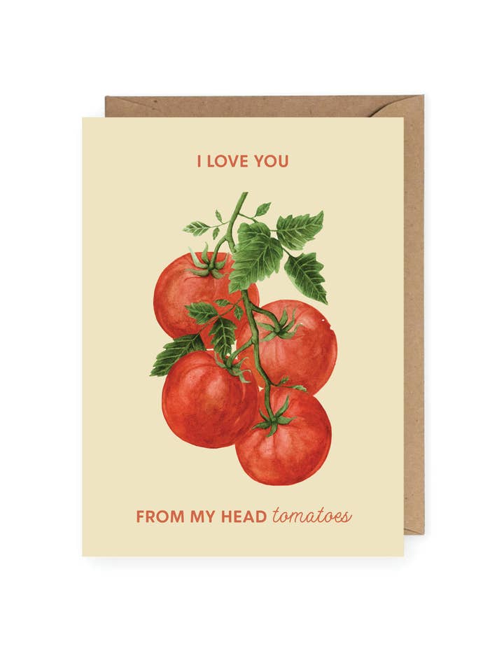 Jeg elsker dig til min Tomatoes Card for engroshandel hos Jo Creative Co