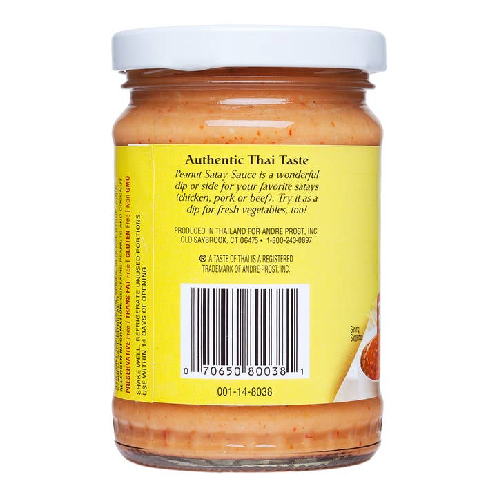 Andre Prost Inc. - Wholesale Dip - A Taste of Thai-Peanut Satay Sauce1