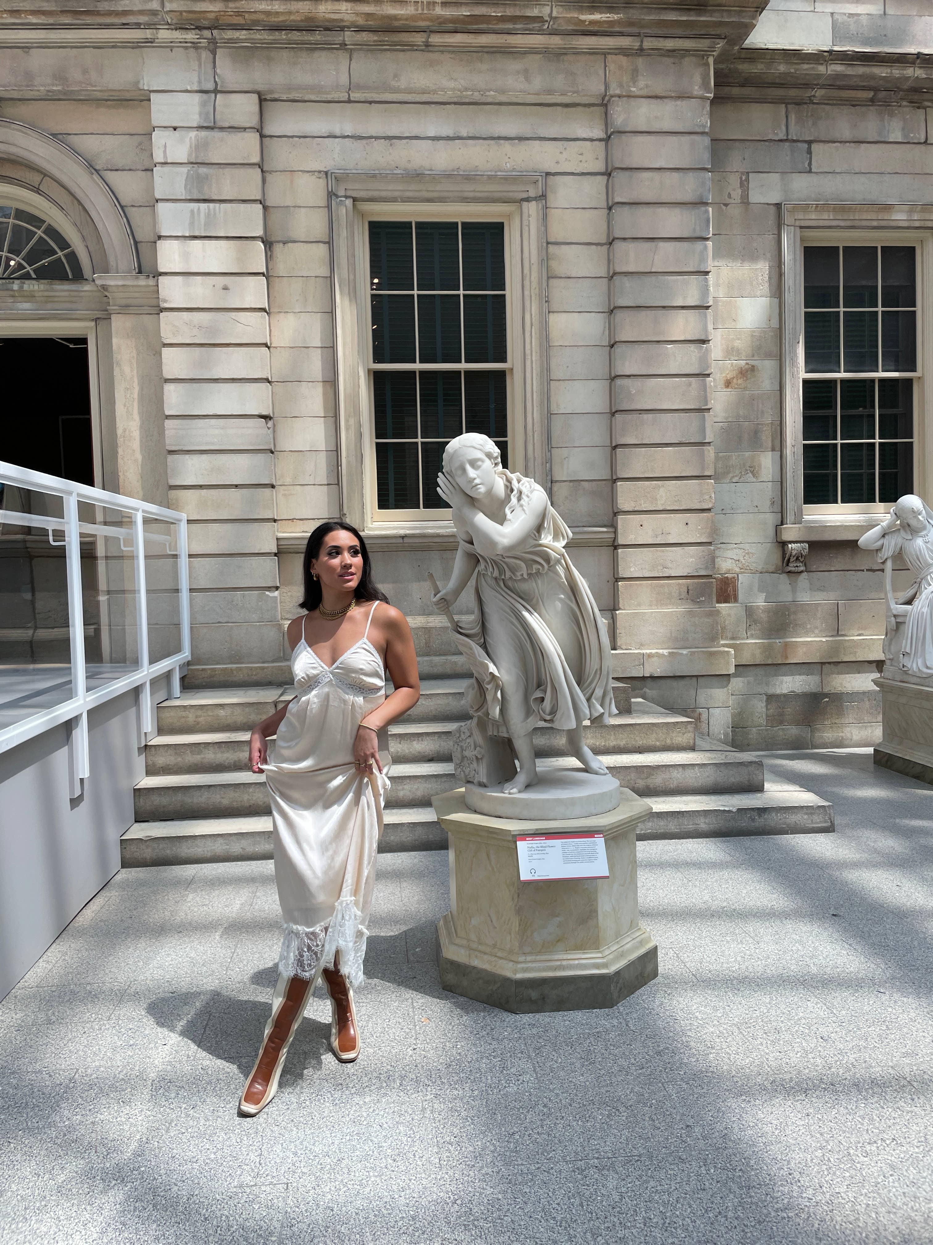 Revival knee high boots ivory leather women's shoes for wholesale on Faire16