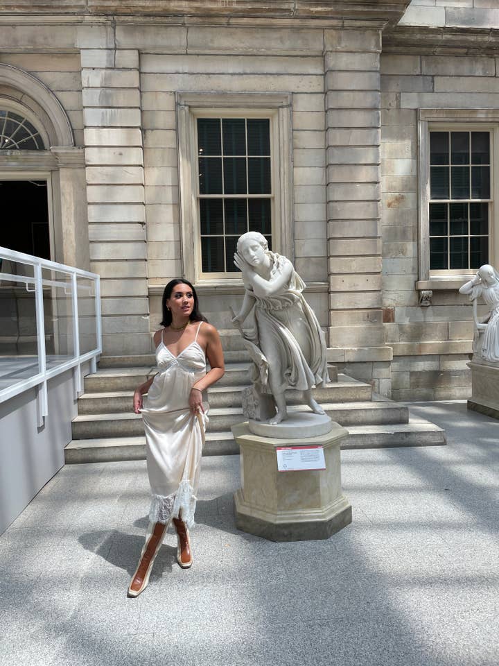 Revival knee high boots ivory leather women's shoes for wholesale on Faire16