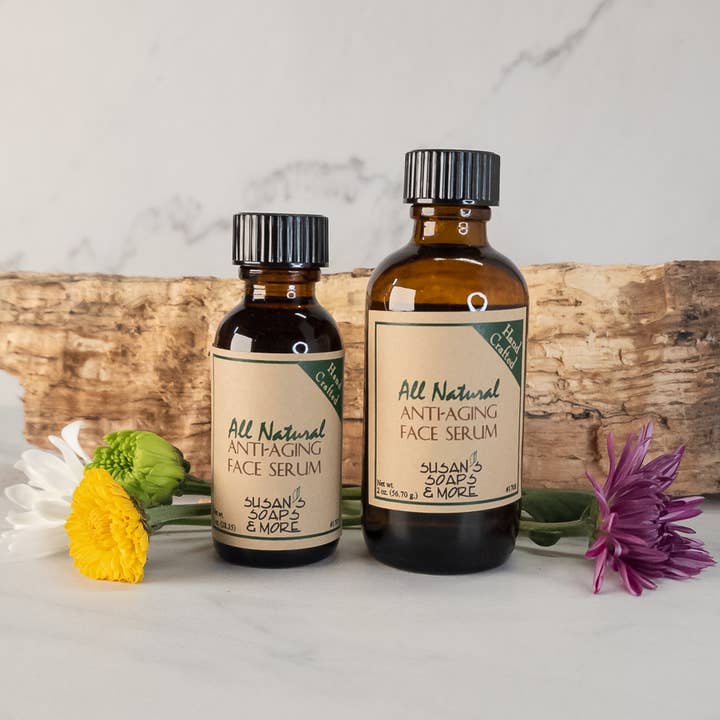 Anti-aging Face Serum for wholesale by Susan’s Soaps & More