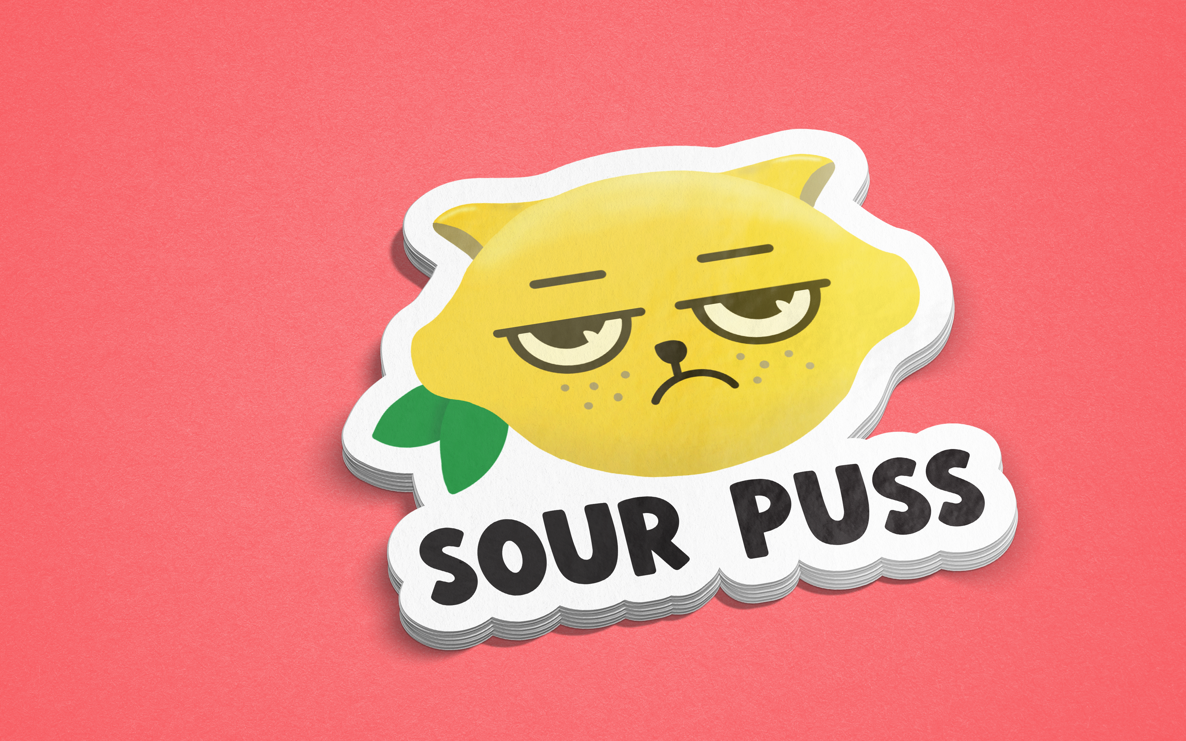 Erin Dayhaw - Vente Autocollant - Autocollant Chat Aigre - Autocollant Chat - Citron - Drôle - Nourriture - Boissons - Non filtré - Sarcastique - Pertinent - Restauration rapide1