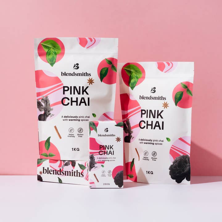 Pink Chai for wholesale by Blendsmiths Drinkmakers