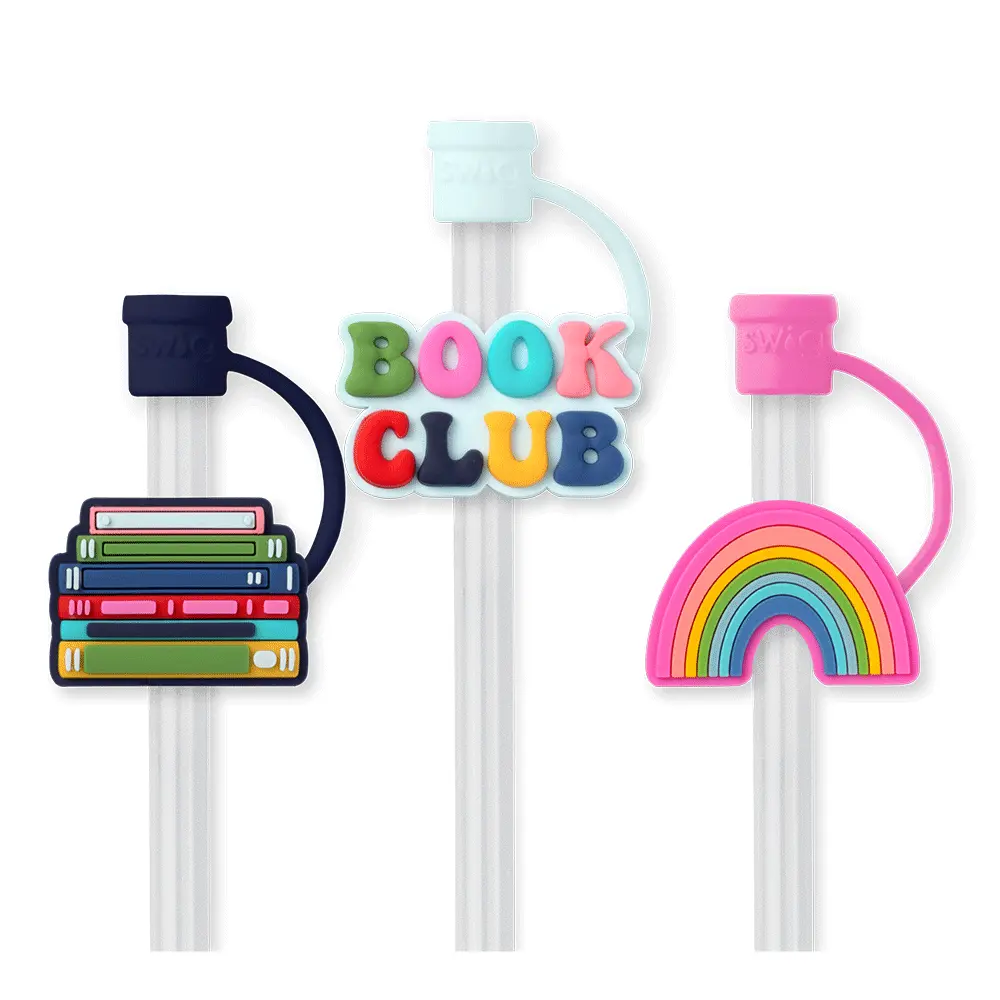 Swig Life - Wholesale Drinking Straw - Book Club Straw Topper Set0