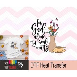 I Gud alene venter min sjæl DTF for engroshandel hos DTF Tee