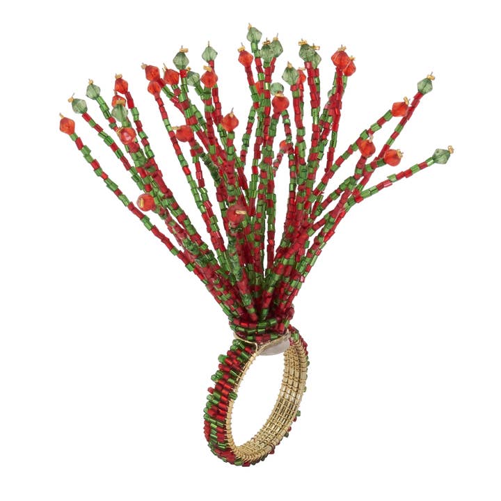 Saro Lifestyle - Wholesale Napkin Ring - Beaded Napkin Ring