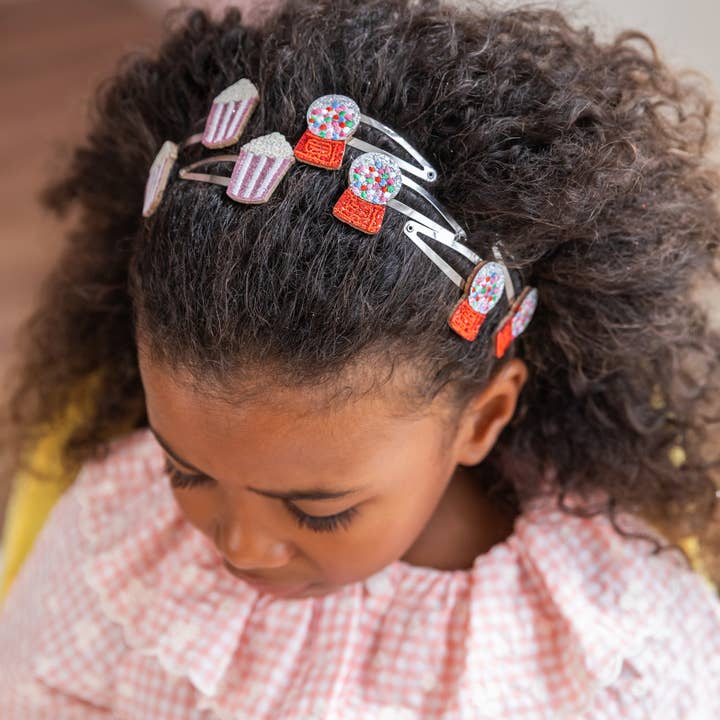 Luciole et Petit Pois - Wholesale Hair Clip - Kids - Popcorn hair clips (pair)1