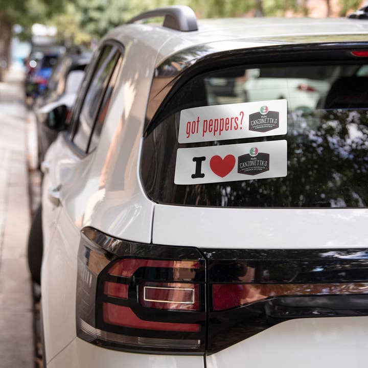 Papa Canzonetta's Bumper Stickers for wholesale by Papa's Peppers llc