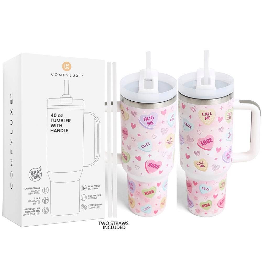 Pink Irene Wholesale - Wholesale Insulated Mug/Tumbler - 40 oz TUMBLER W/HANDLE DOUBLE WALL STAINLESS STEEL19