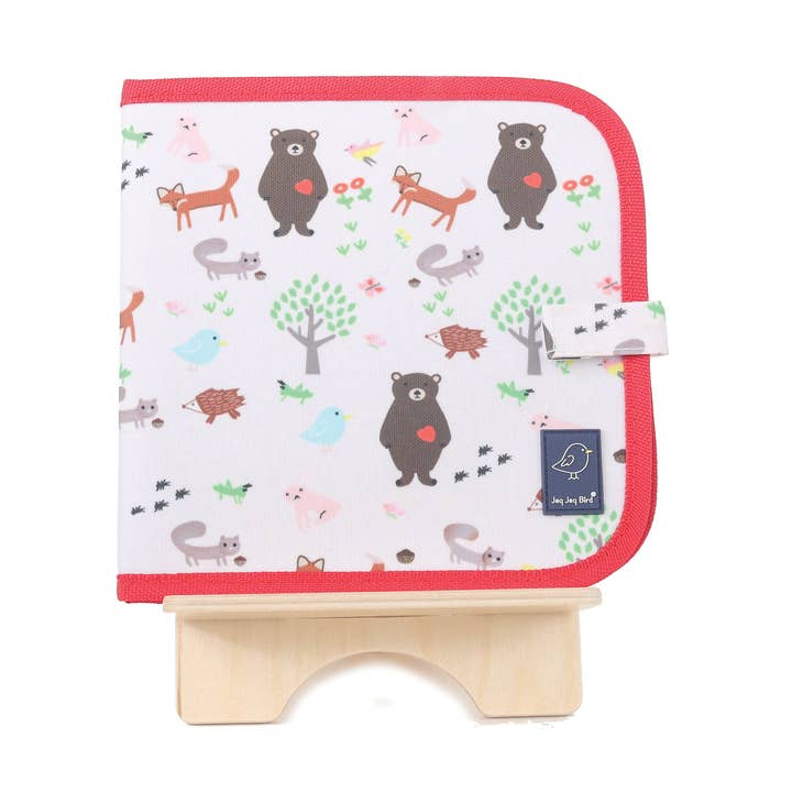 Cahier d'activités réutilisable, effaçable à sec et facile à nettoyer, Animal Friends pour la vente par Jaq Jaq Bird EUROPE