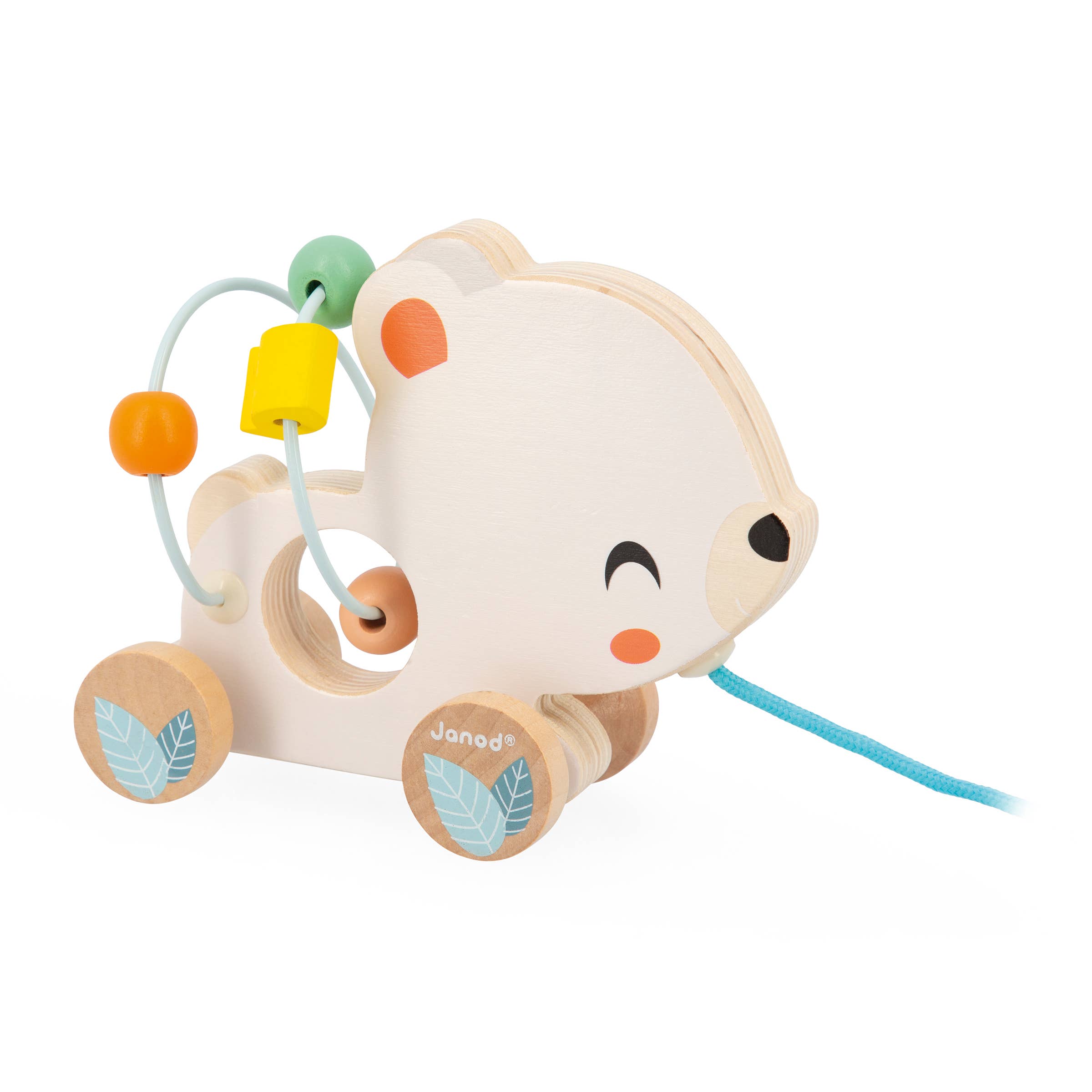 Janod - Wholesale Handheld Rattle - Baby - Pure | Pull-Along Animal Bead Maze | Display x92