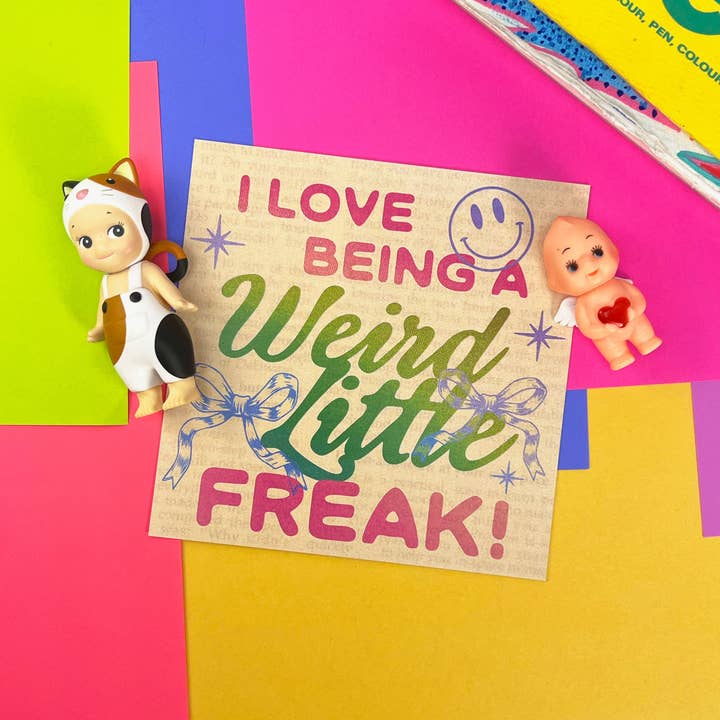 Weird Little Freak Art Print for wholesale by Soft Rat Studio