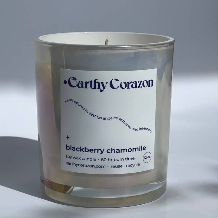 Earthy Corazon - Wholesale Jar/Filled Candle - Blackberry Chamomile