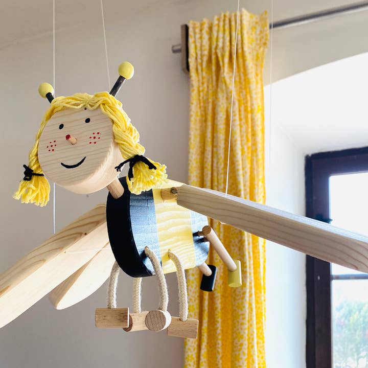 Mrozci – Großhandel Baby-Mobile – Fliegende Biene Baby Mädchen Kinderzimmer aus Holz Mobile
