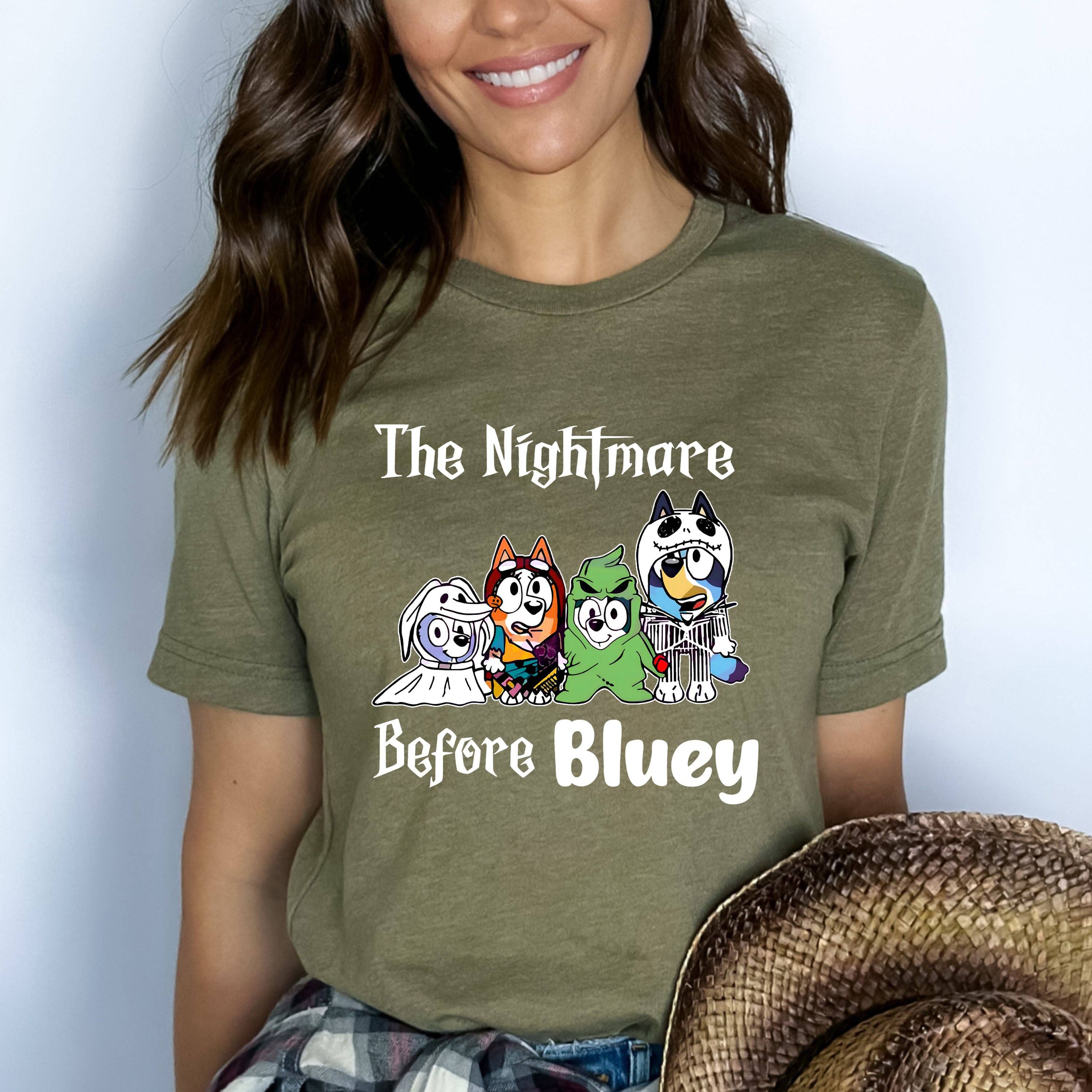 LA Shirt Company - Wholesale T-Shirt (Graphic) - Women's - The Nightmare Before Bluey- Bella Canvas2