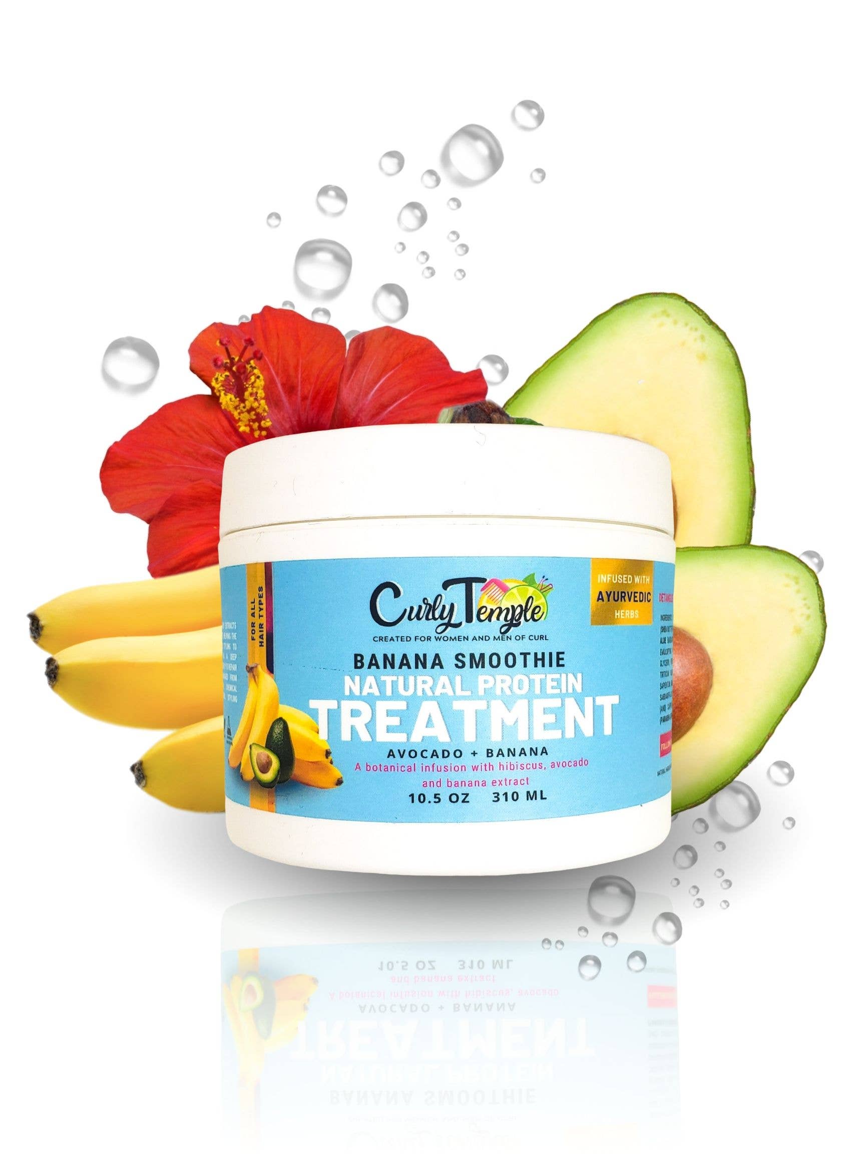 Curly Temple - Wholesale Hair Leave-In Conditioner - Banana Smoothie Protein Treatment1