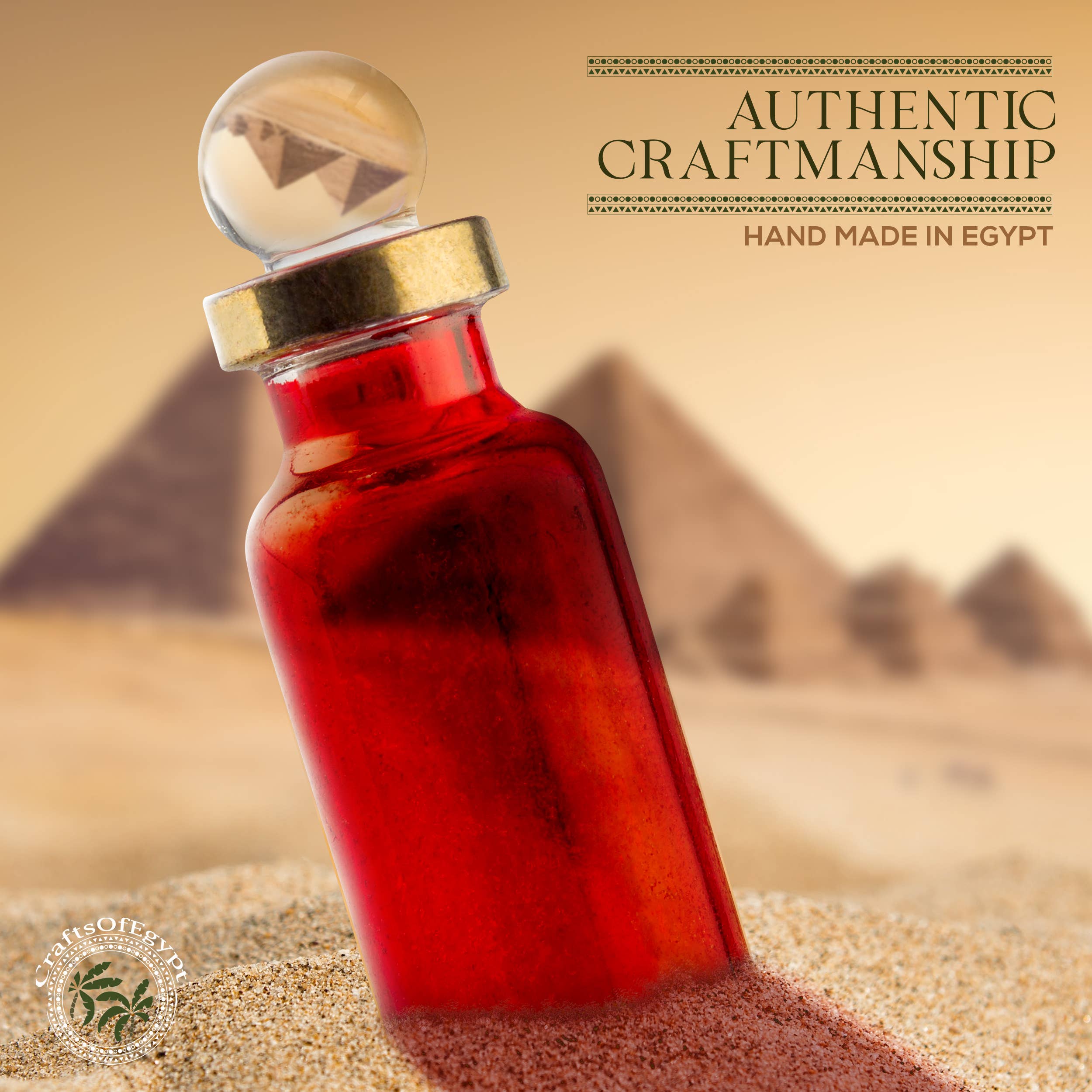 CraftsOfEgypt - Wholesale Atomizer Bottle - Genie Blown Glass Miniature Perfume Bottles For Perfumes1