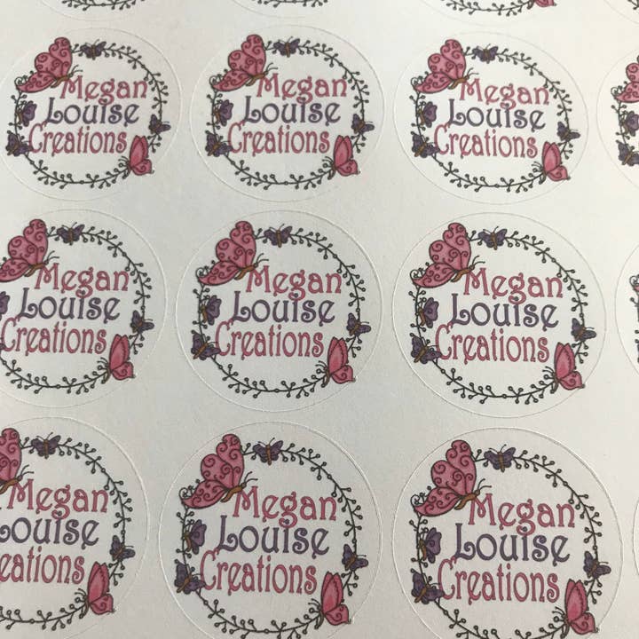 Megan Louise Creations – wholesale Sticker – circular Logo stickers, design your own stickers, order stickers, stickers3