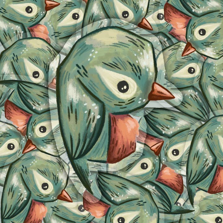 Lille Bird Clear Glossy Vinyl klistermærke for engroshandel hos Wonder & Wild