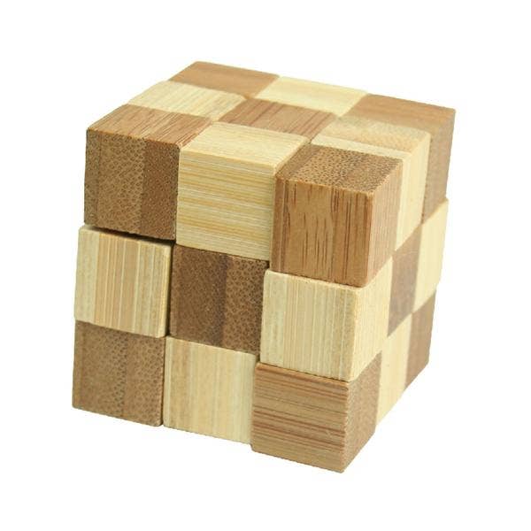 Handcrafted Gift – wholesale Puzzle – Child – Small Complex Bamboo Puzzles - Display Set2