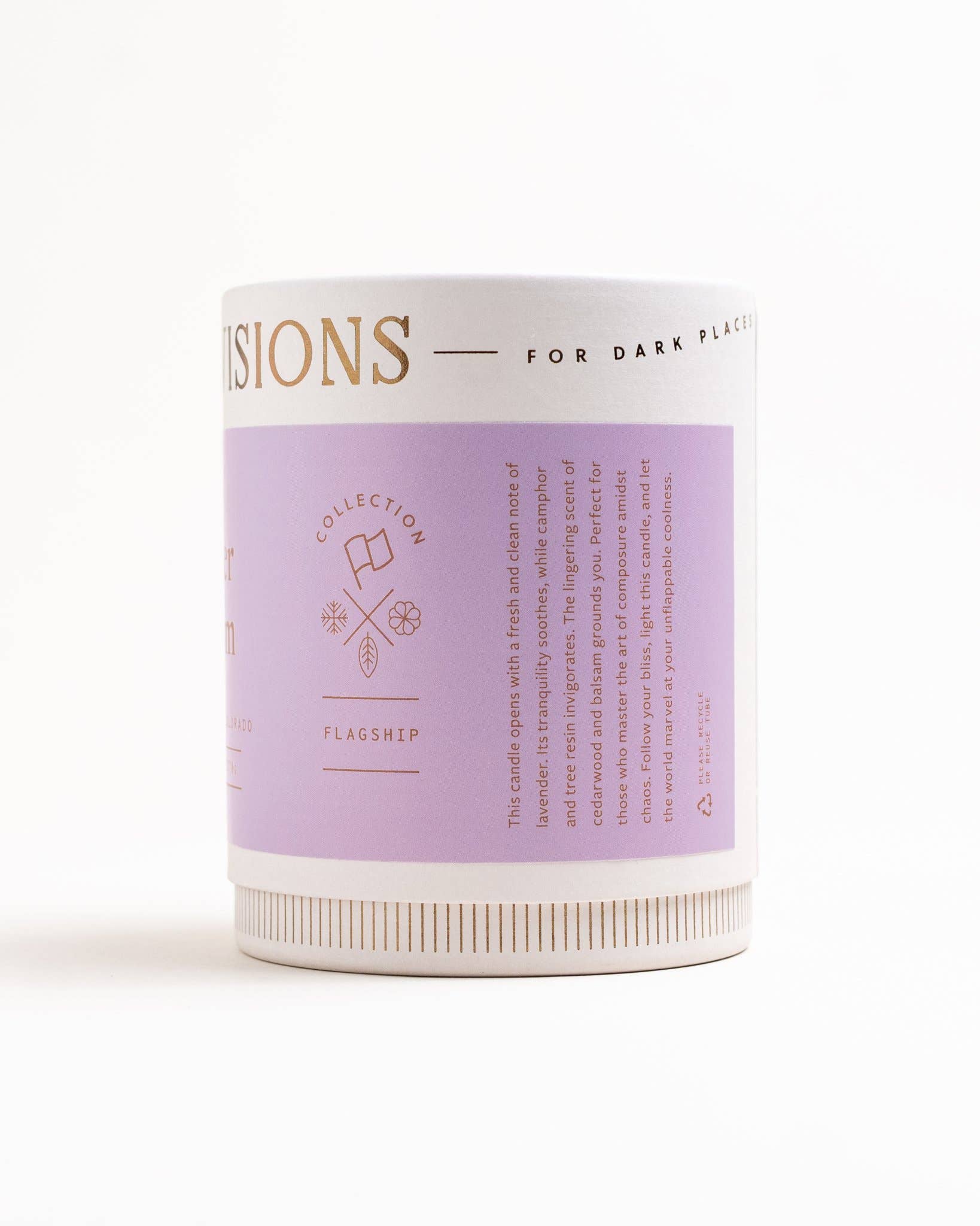 Light Provisions - Wholesale Jar/Filled Candle - 9.5 oz Lavender &  Balsam Candle 1