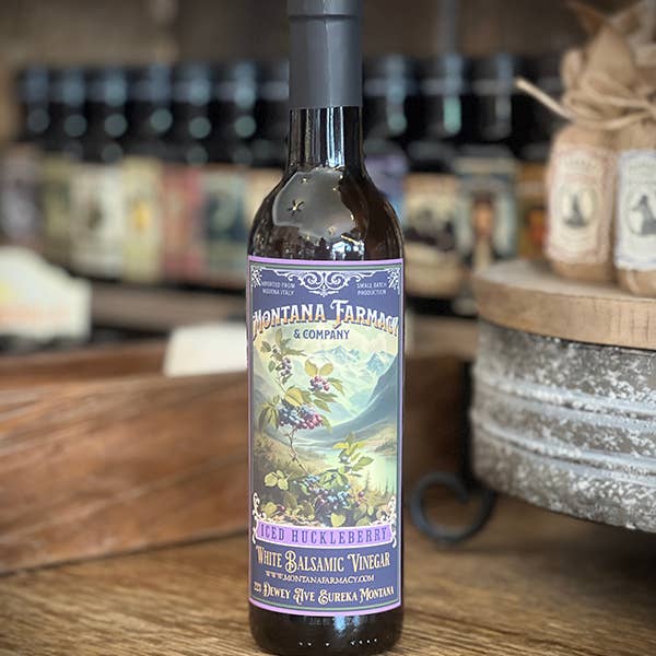 Montana Farmacy - Wholesale Vinegar - Iced White Huckleberry balsamic 375ml Rocky Mountain