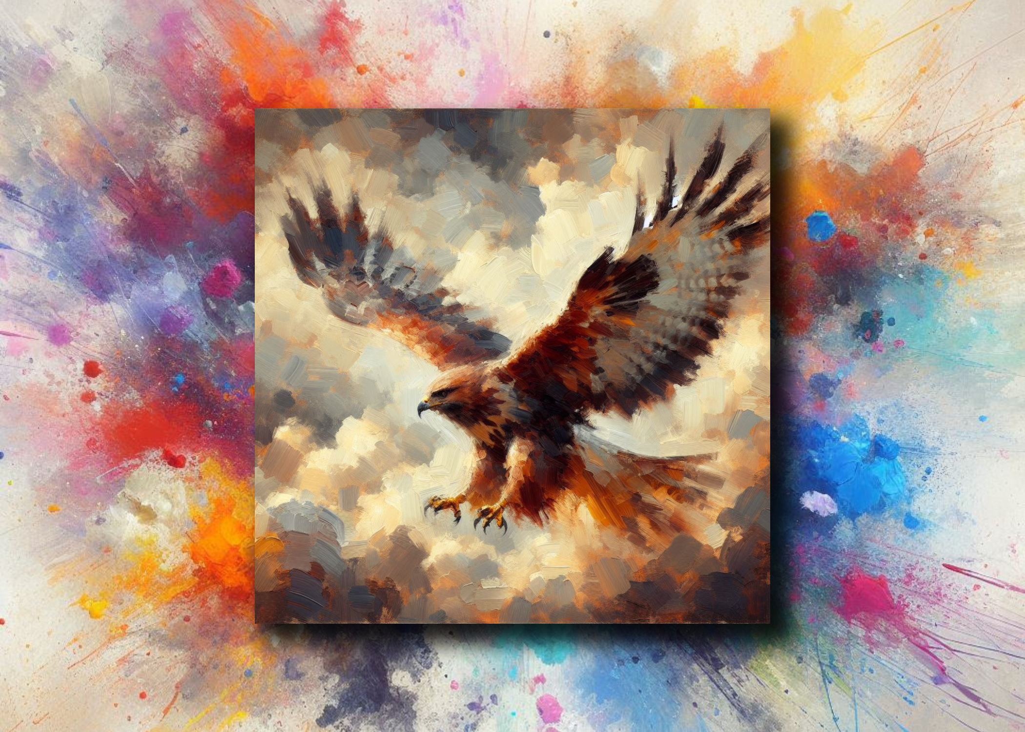 frostedgrey - Wholesale Magnet - Hawk Fridge Magnet 55x55mm0