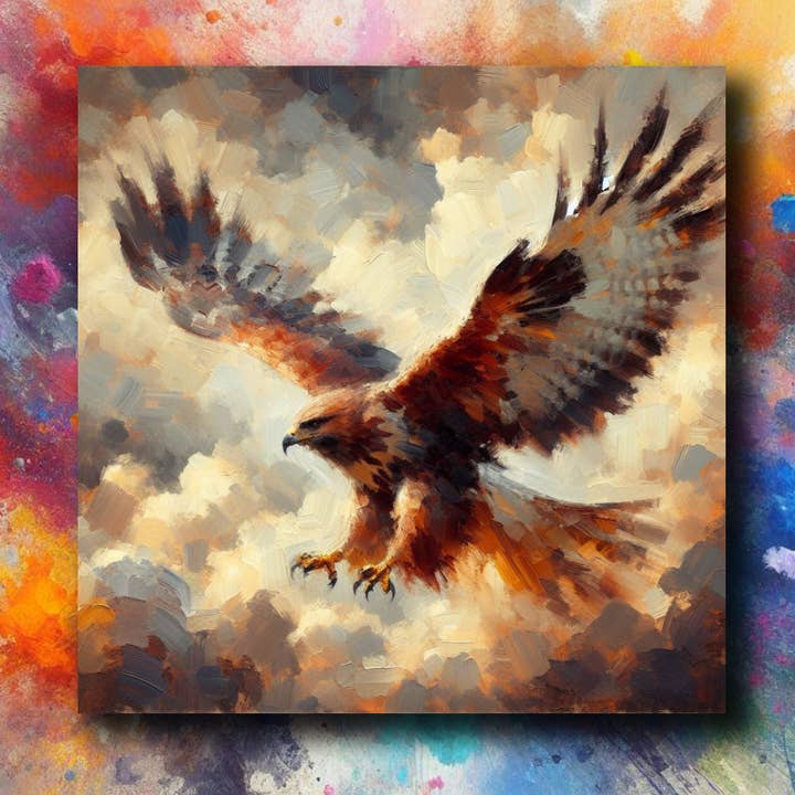 frostedgrey - Wholesale Magnet - Hawk Fridge Magnet 55x55mm0