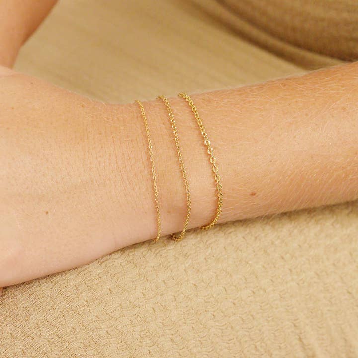 WJW - Wholesale Craft Supplies - 18K Gold PVD Stainless Steel Crimped Oval Chain - By The Foot / SPL1030