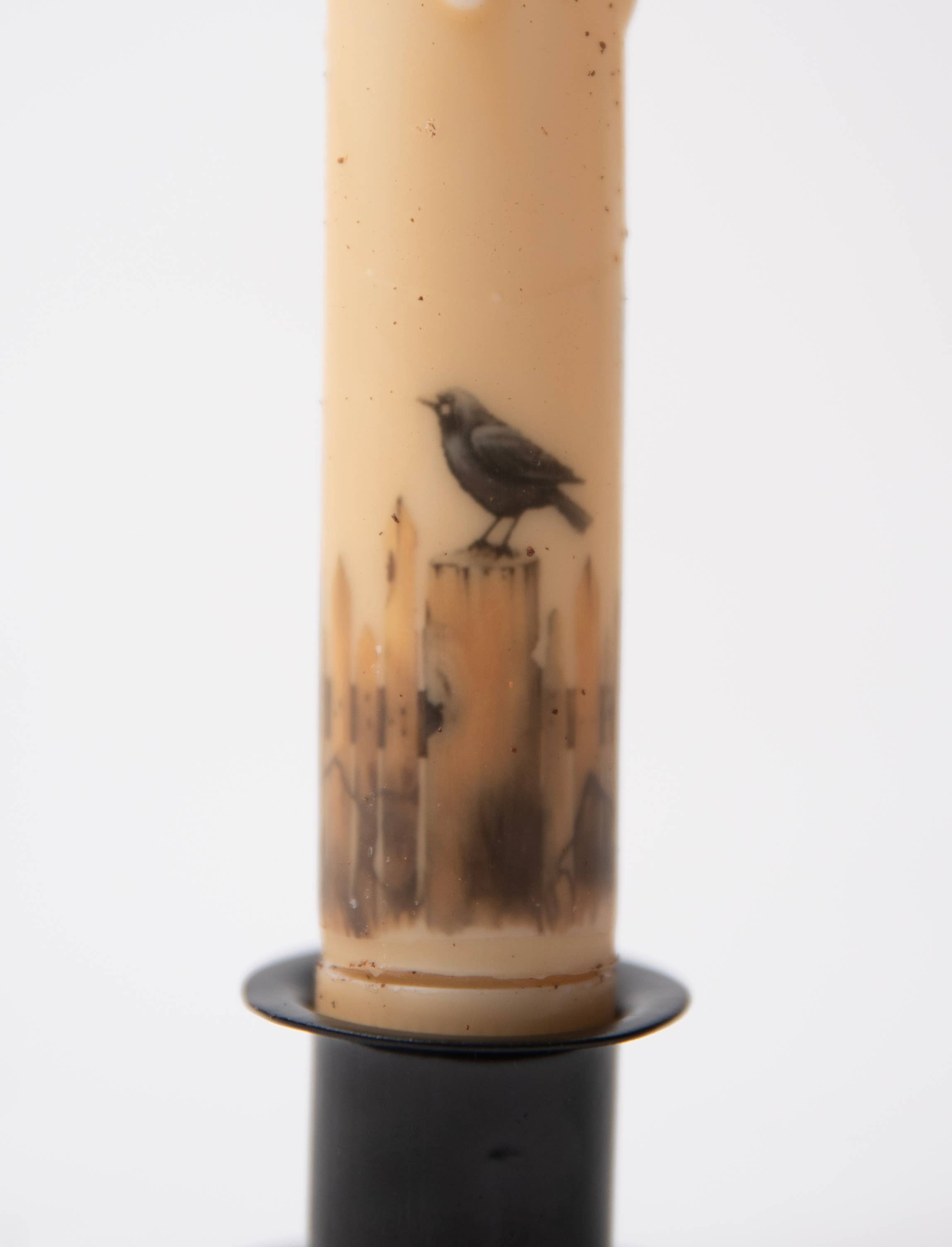 LMS Wholesale - Wholesale Flameless Candle - Crows on Fence Posts LED Timer Taper Candle5